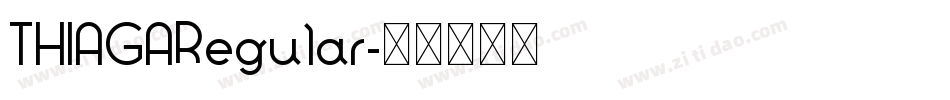 THIAGARegular字体转换