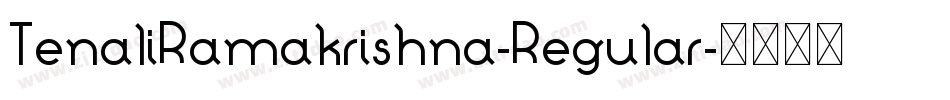 TenaliRamakrishna-Regular字体转换