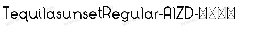 TequilasunsetRegular-AlZD字体转换