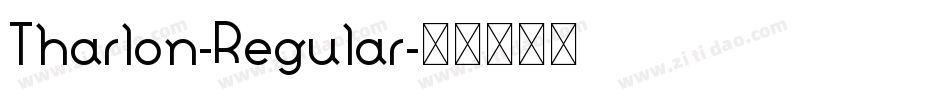 Tharlon-Regular字体转换