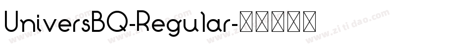 UniversBQ-Regular字体转换