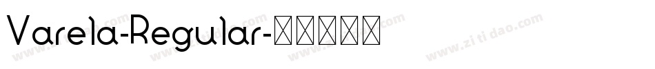 Varela-Regular字体转换