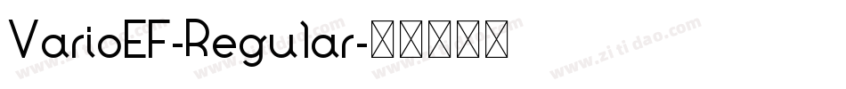 VarioEF-Regular字体转换