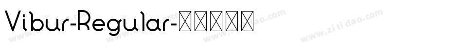 Vibur-Regular字体转换