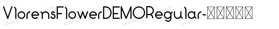 VlorensFlowerDEMORegular字体转换