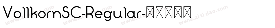 VollkornSC-Regular字体转换