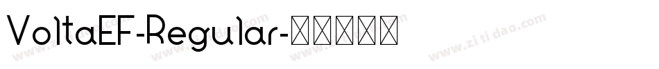 VoltaEF-Regular字体转换