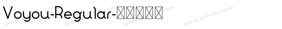 Voyou-Regular字体转换