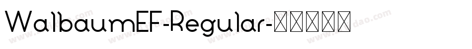 WalbaumEF-Regular字体转换