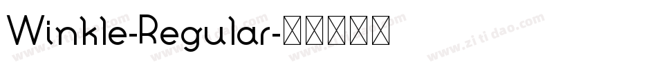 Winkle-Regular字体转换