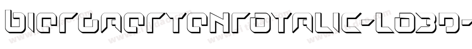 BiergaertenRotalic-lo3d字体转换