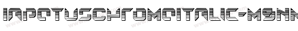 IapetusChromeItalic-m9nm字体转换