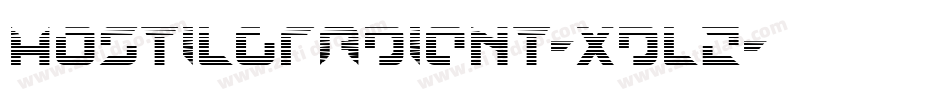 HostilGradient-XdlZ字体转换