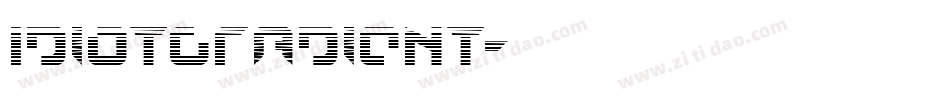 IdiotGradient字体转换
