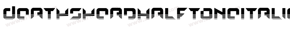 DeathsheadHalftoneItalic-BWWad字体转换