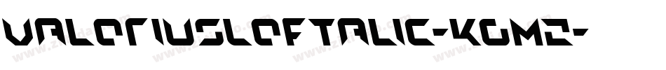 ValeriusLeftalic-KgmZ字体转换