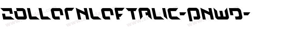 ZollernLeftalic-Pnwd字体转换