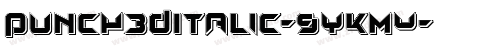 Punch3DItalic-9YKmy字体转换