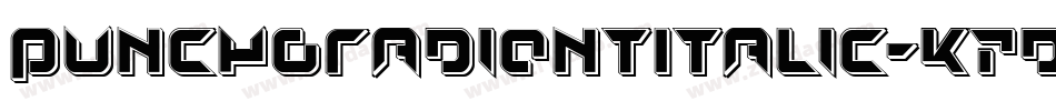 PunchGradientItalic-K7dEA字体转换