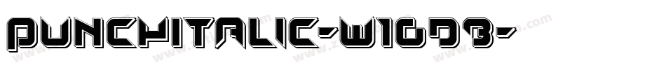 PunchItalic-w1Gd8字体转换