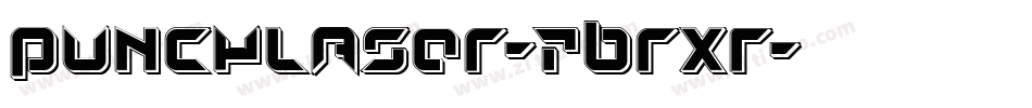 PunchLaser-7BrXR字体转换