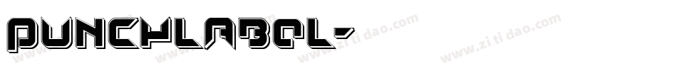 Punchlabel字体转换