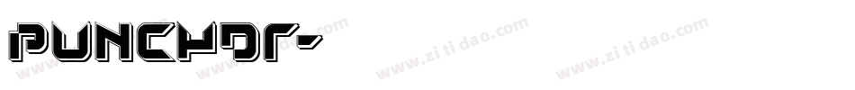 punchdr字体转换
