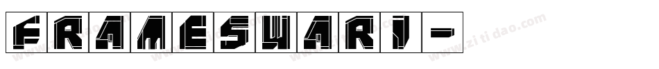 frameswari字体转换