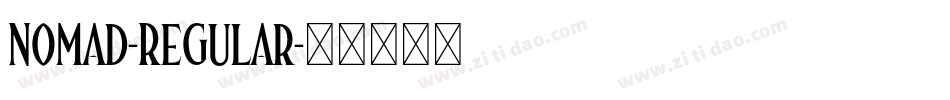 Nomad-Regular字体转换