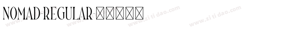 Nomad-Regular字体转换