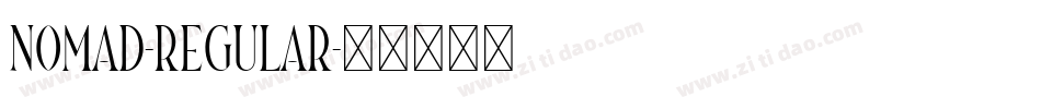 Nomad-Regular字体转换