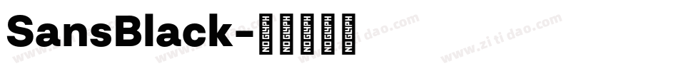 SansBlack字体转换