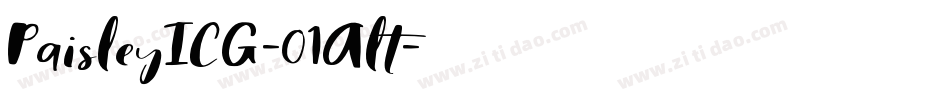 PaisleyICG-01Alt字体转换
