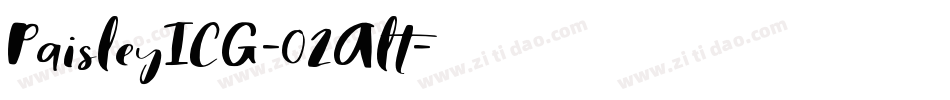 PaisleyICG-02Alt字体转换