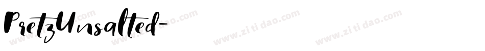 PretzUnsalted字体转换