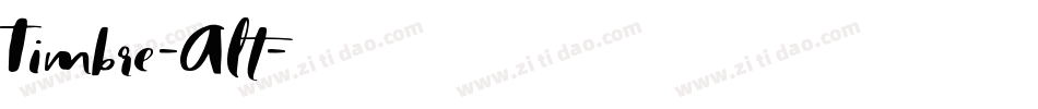 Timbre-Alt字体转换