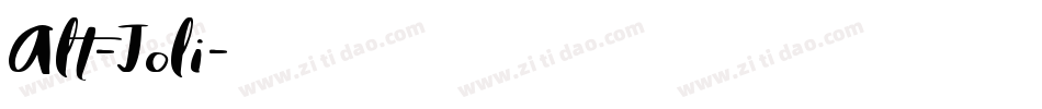 Alt-Joli字体转换