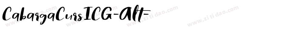 CabargaCursICG-Alt字体转换