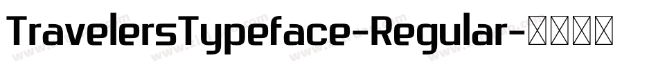TravelersTypeface-Regular字体转换