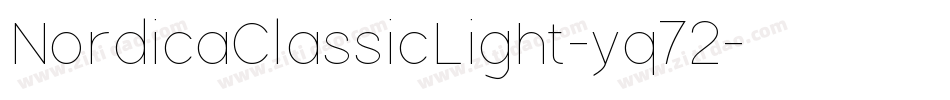 NordicaClassicLight-yq72字体转换