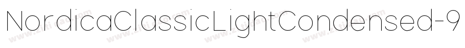 NordicaClassicLightCondensed-9PGZ字体转换