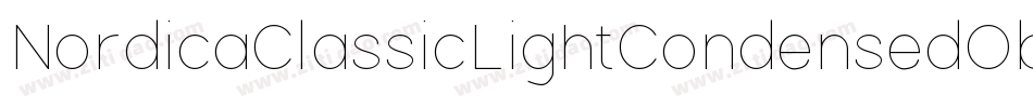NordicaClassicLightCondensedOblique-l7BZ字体转换