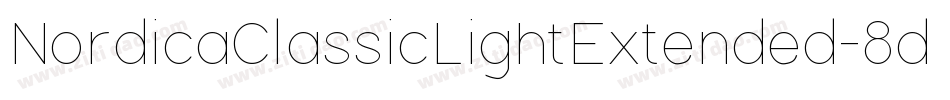 NordicaClassicLightExtended-8dgZ字体转换