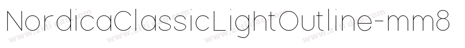 NordicaClassicLightOutline-mm8j字体转换