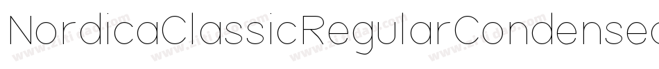 NordicaClassicRegularCondensed-d8yg字体转换