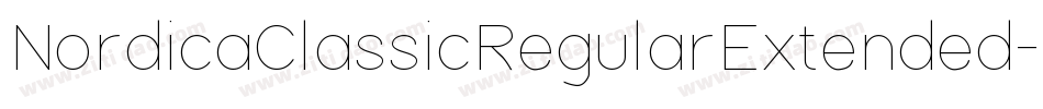 NordicaClassicRegularExtended-oP9A字体转换