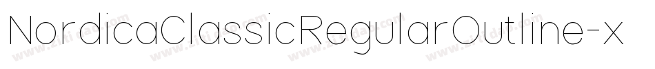 NordicaClassicRegularOutline-xq90字体转换
