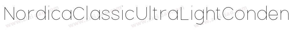 NordicaClassicUltraLightCondensedOblique-AWx2字体转换