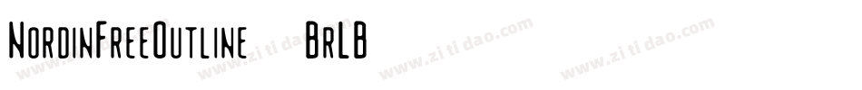 NordinFreeOutline-7BrLB字体转换