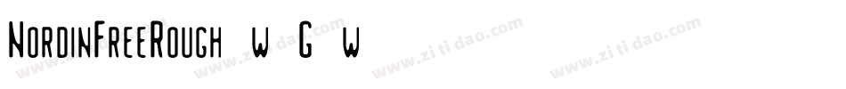 NordinFreeRough-w1G4w字体转换